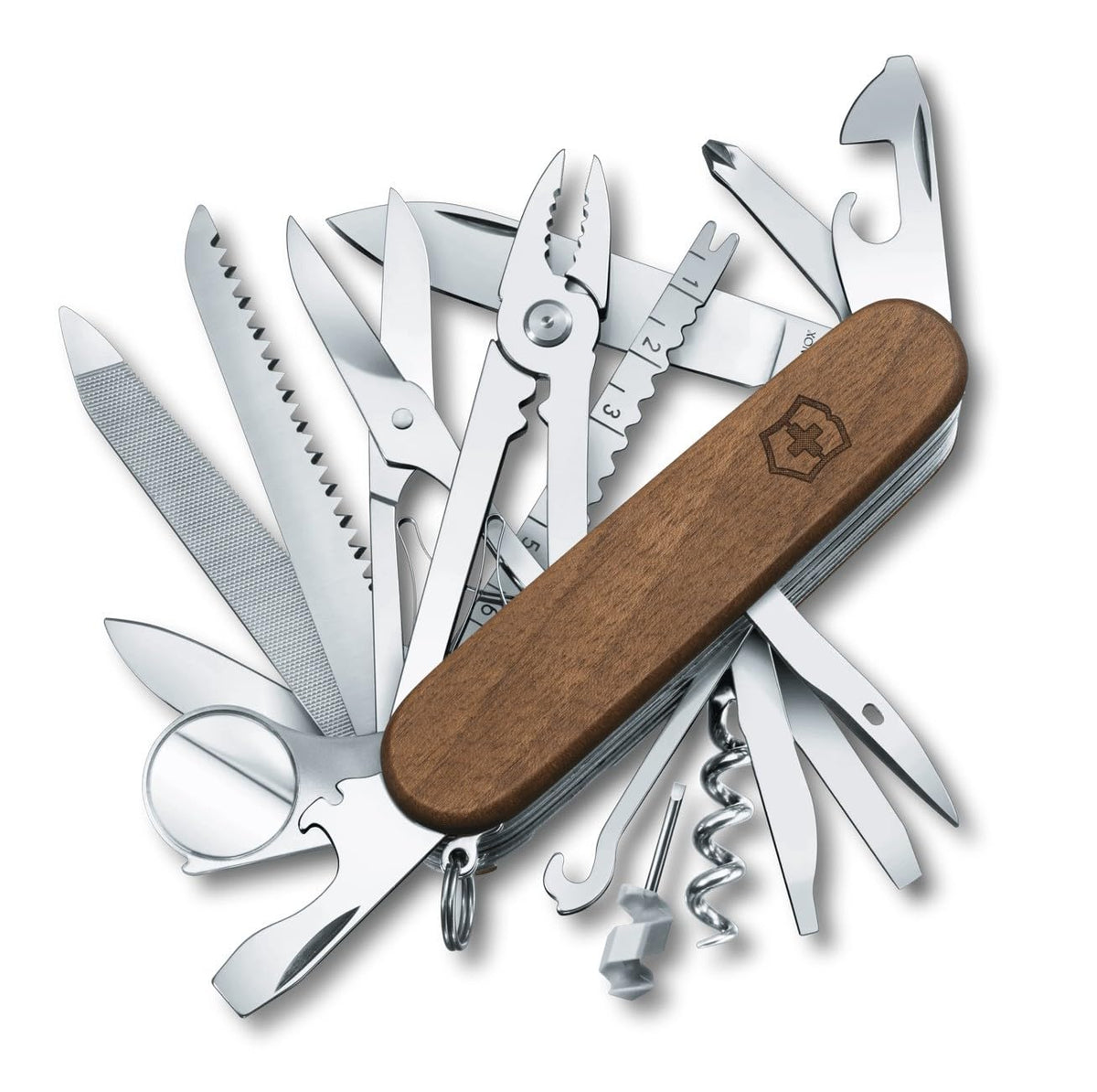 Victorinox Swiss Champ Wood de Madera, 91 mm, 29 Usos