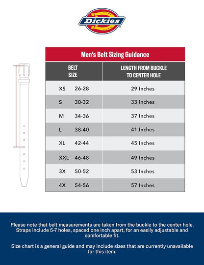 Dickies Men's No-Scratch Leather Mechanic Belt