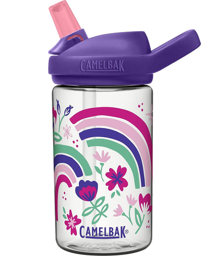 CamelBak Eddy+ 14 oz Kids Water Bottle with Tritan Renew – Straw Top, Leak-Proof When Closed