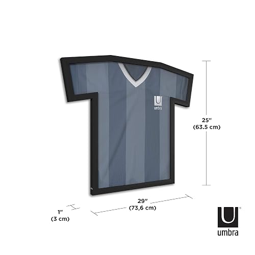 Umbra T-Frame Marco Decorativo en Forma de Camiseta para Exhibir Playeras, Negro