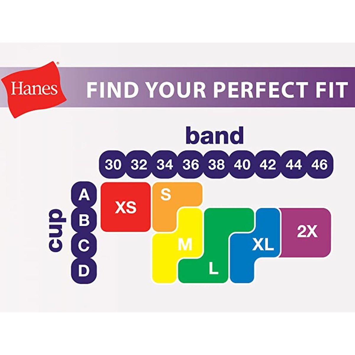 Hanes - Bralette de algodón con Espalda Cruzada para Mujer (Paquete de 3)