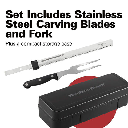 Hamilton Beach Set Electric Carving Knife for Meats