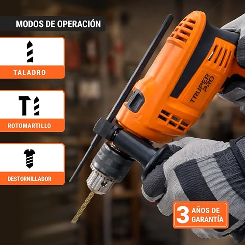 TRUPER ROTO-1/2A10, Rotomartillo/destornillador 1/2", 600W
