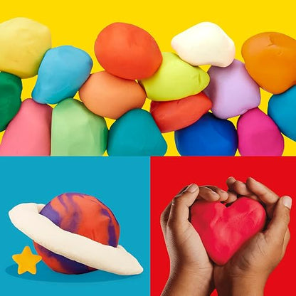 Play-Doh Pack 12 Latas de Masa Moldeable, con colores inspirados en el invierno, masa para moldear para niños y niñas a partir de 2 años de edad