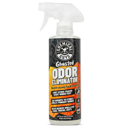 Chemical Guys Ghosted Eliminador Completo del Olor Interior de Vehículos, Excelente para Automóviles, Camiones, Todoterrenos, Autocaravanas, Hogar, Oficina y Más, 473 ml