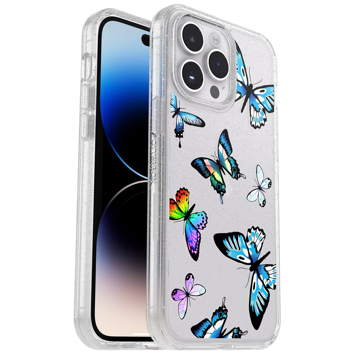 OtterBox Symmetry Series Funda para iPhone 14 Pro Max - Solo funda - Mariposa Y2K