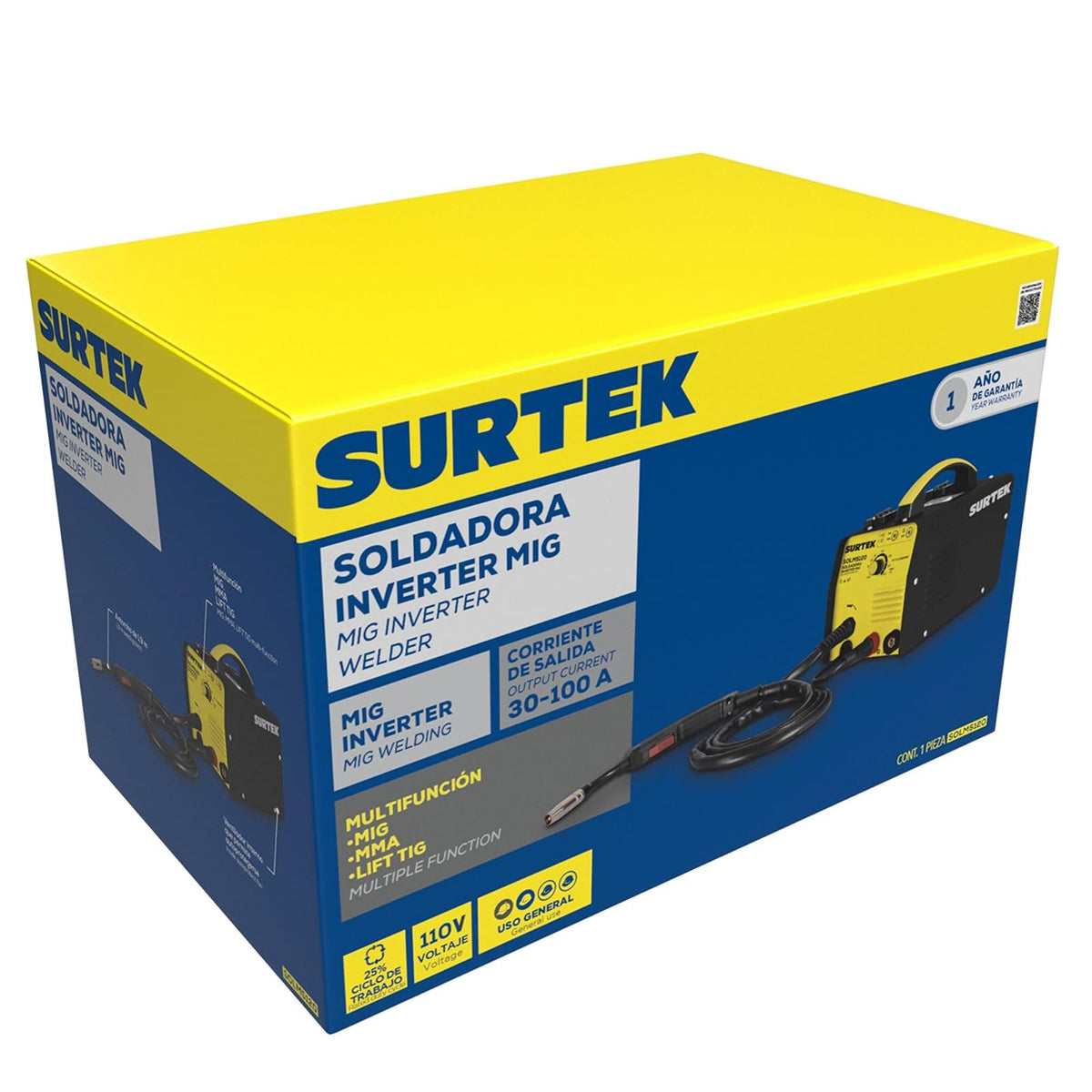 Surtek SOLM5120 Soldadora inverter para uso con microalambre 110V