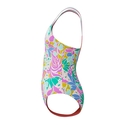 Speedo - Traje de baño para niña, con Espalda Cruzada, 1 Pieza