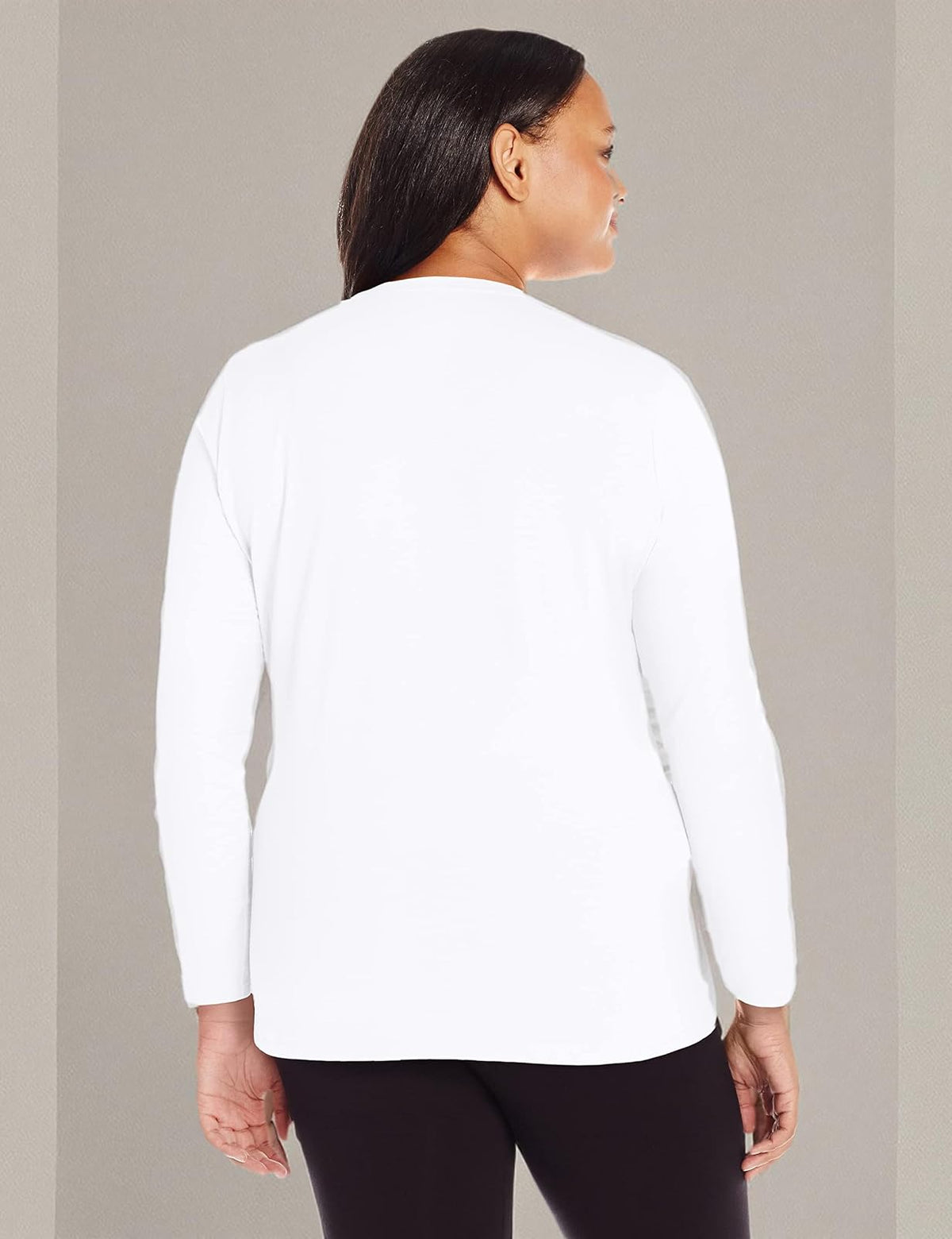 Just My Size Playera de Manga Larga con Cuello en V para Mujer CamisaMujer