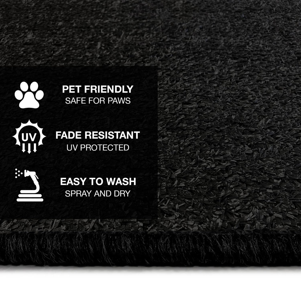 Prest-O-Fit 784940 - Paquete de 3 alfombras envolventes de Radio para Caravana, 2-4049, Color Negro, 22 Pulgadas Ancho