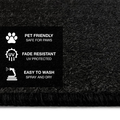 Prest-O-Fit 784940 - Paquete de 3 alfombras envolventes de Radio para Caravana, 2-4049, Color Negro, 22 Pulgadas Ancho