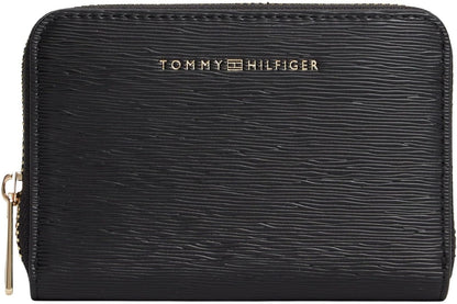 Tommy Hilfiger Cartera Zip Around Walllet para Mujer, Negro