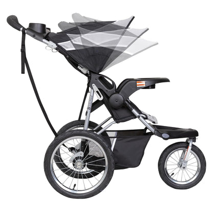 Baby Trend Expedition Jogger Carriola con Llantas para Todo Terreno, Rueda Frontal Giratoria con Seguro, 22.7 kg, Phantom