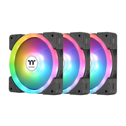 Thermaltake SWAFAN EX12 ARGB Ventilador PC 120mm Blanco - Negro - 120 mm - SWAFAN EX ARGB