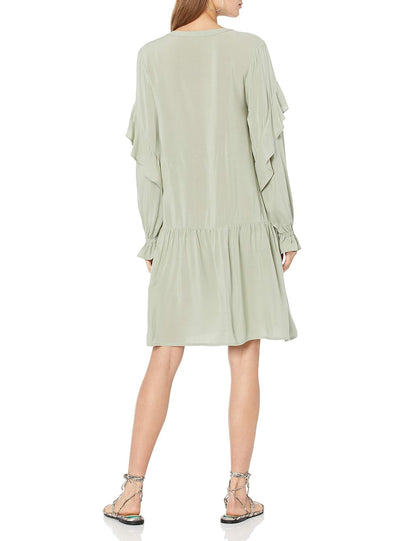 The Drop Emerson Vestido con Diseño Romántico de Vuelos y Cintura Caída