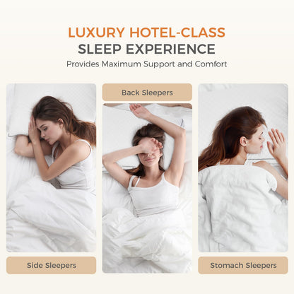 Sweetnight - Juego de 2 sillones de Dormitorio estándar, numerosos y Luminosos, para Hombre y Mujer, para Dormir Boca Abajo, por la Noche, tamaño 18 x 24