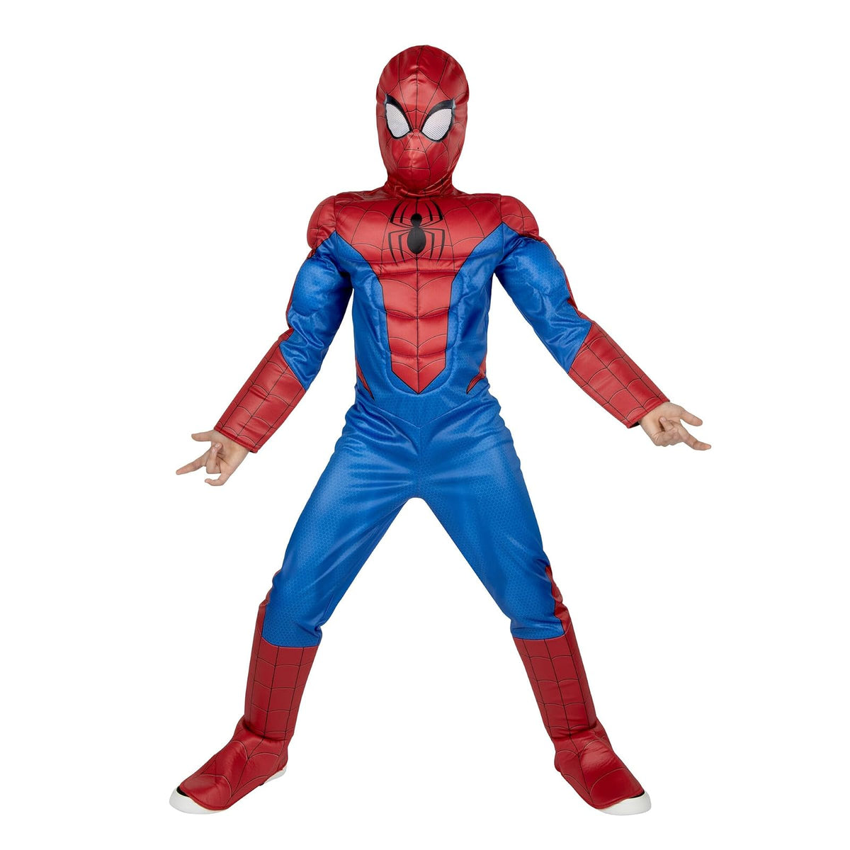 JWC - Youth Boy Qualux Costume (L) (Spider-Man) (SMC) - Grande - Multicolored