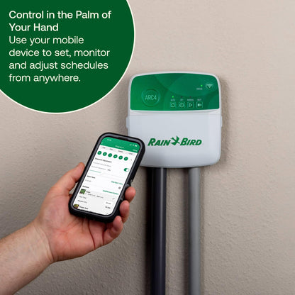 Rain Bird ARC6 - Temporizador/driver WiFi de riego inteligente para interiores, 6 zonas/estación, certificado EPA WaterSense, compatible con Alexa