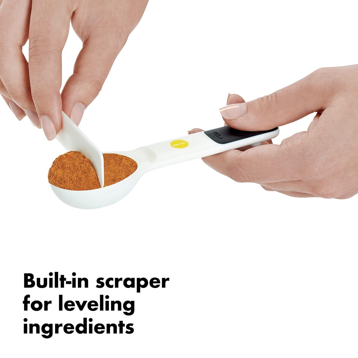 OXO Good Grips 6-Piece Plastic Measuring Spoons with added Scraper