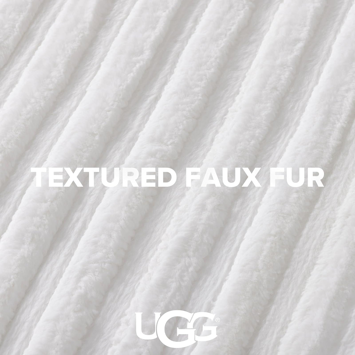 UGG 13079 Kenzie - Juego de edredón de tamaño matrimonial, Suave, Lujoso, Estilo Hotel, cómodo y con Dos Fundas de Almohada, matrimonial/Queen, Nieve