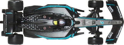 Hot Wheels Collector Mercedes AMG Petronas F1 Kimi Antonelli, Auto Premium Escala 1:64 Metal/Metal con Llantas Real Riders Y Decoración Auténtica