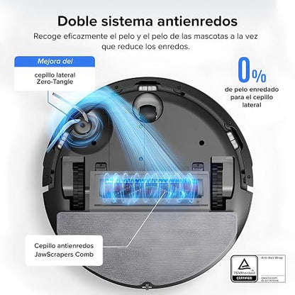 roborock Q7 L5 Robot Aspiradora y Trapeador (Negro Medianochel) | 8,000 Pa, Doble sistema antienredos, LiDAR, Depósitos de polvo y agua de gran capacidad, Hasta 210 m², Control por App