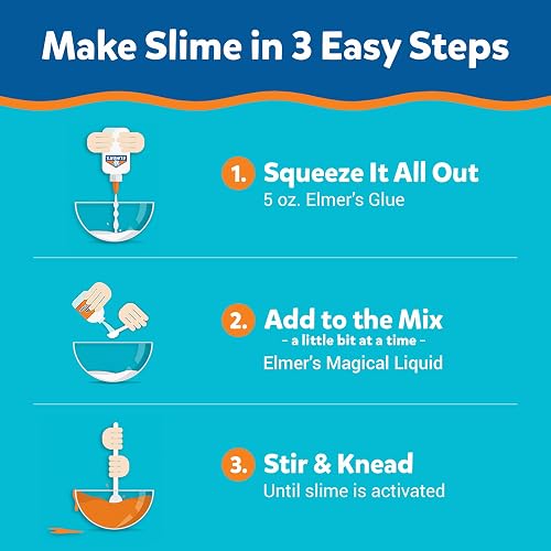 Elmer’s Glue Slime Magical Liquid Activator Solution, 1 Quart, Great for Making Slime