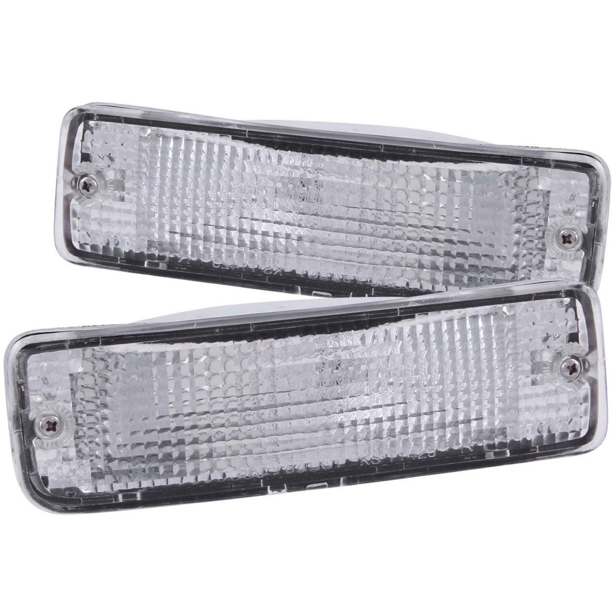 Anzo USA Conjunto de Luces de Parachoques Toyota Cromo Transparente con Reflectores Ámbar 511019, Par