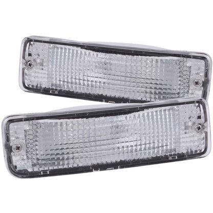 Anzo USA Conjunto de Luces de Parachoques Toyota Cromo Transparente con Reflectores Ámbar 511019, Par