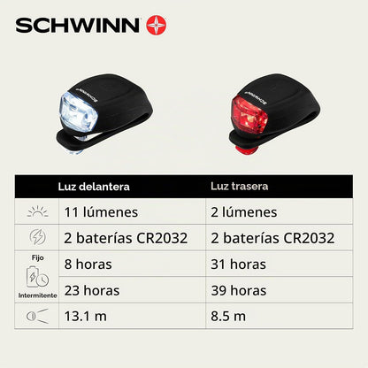Schwinn LED Bike Light Accessories, Headlight and Tail Light