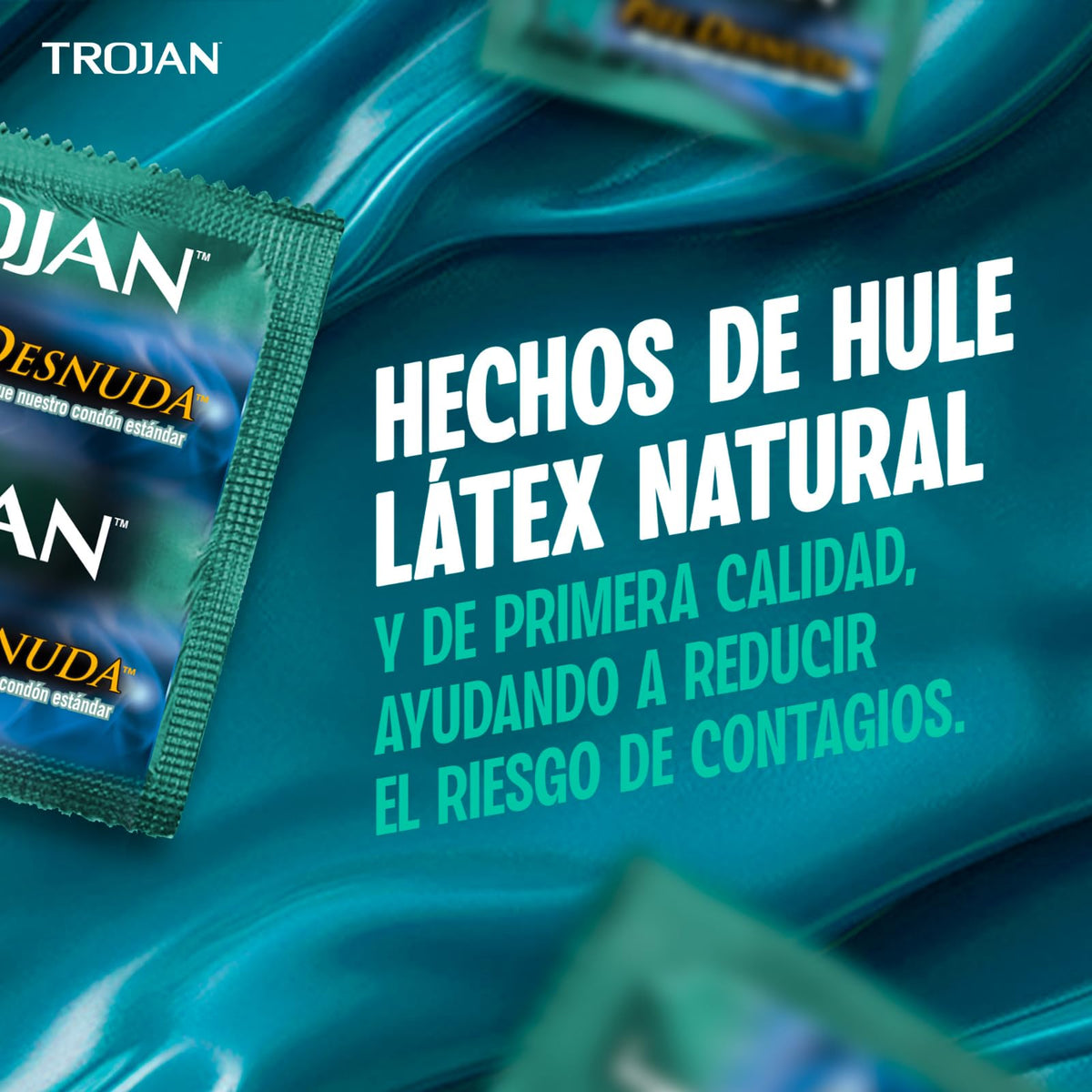 Trojan Condones Piel Desnuda Sensibilidad Caja con 54 piezas. 40% más Delgado, Sensación Increíblemente Natural. Seguridad Comprobada con Lubricante Premium, Bajo Olor a Látex Probado Electrónicamente