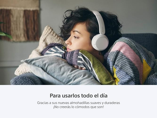 Sony Audífonos inalámbricos on-Ear WH-CH520 hasta 50 Horas de duración de batería, Azul (Versión Nacional)