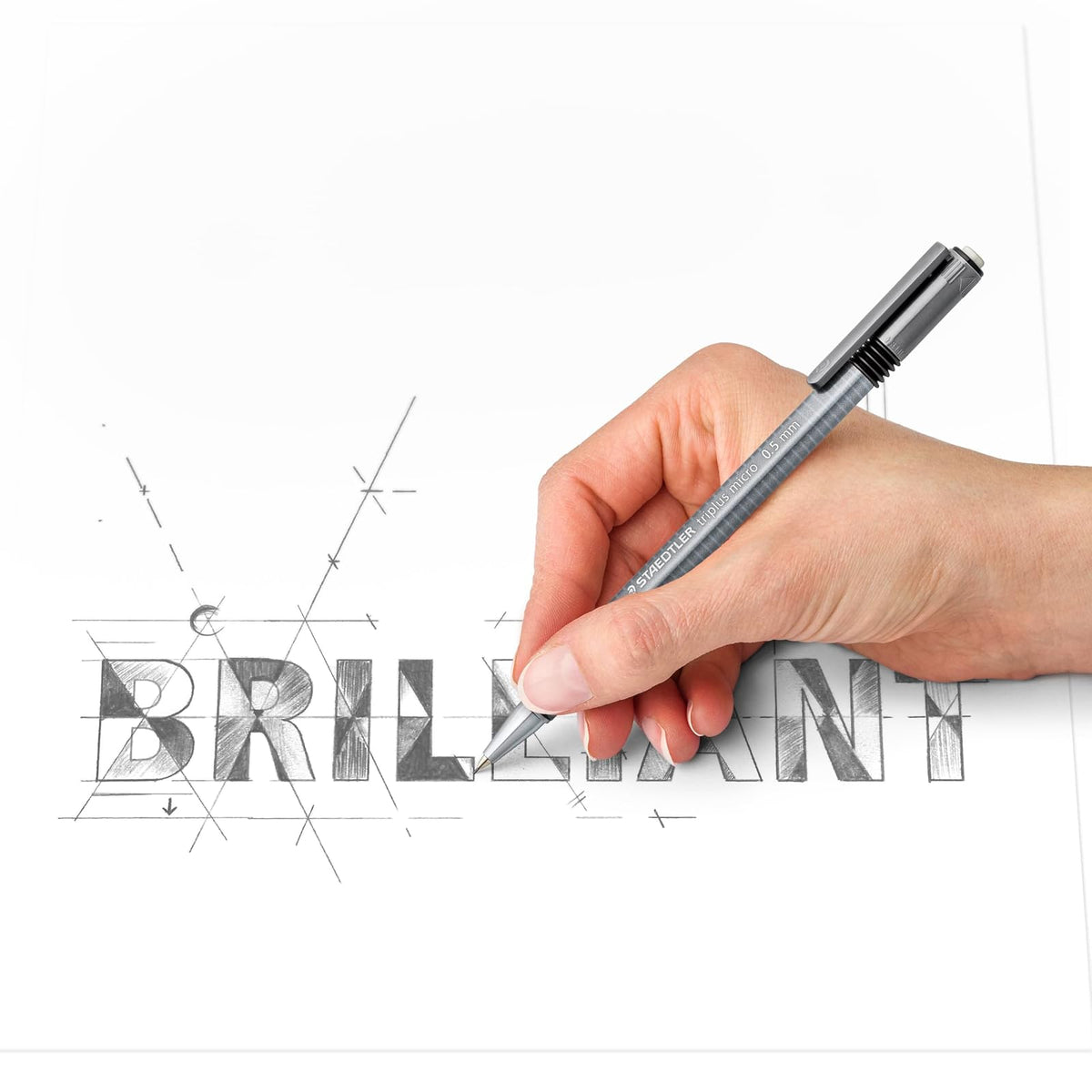 Staedtler Triplus 77427BK3A6 - Portaminas retráctil (0,5 mm, incluye borrador, escritura, dibujo, dibujo, dibujo, 3 unidades)