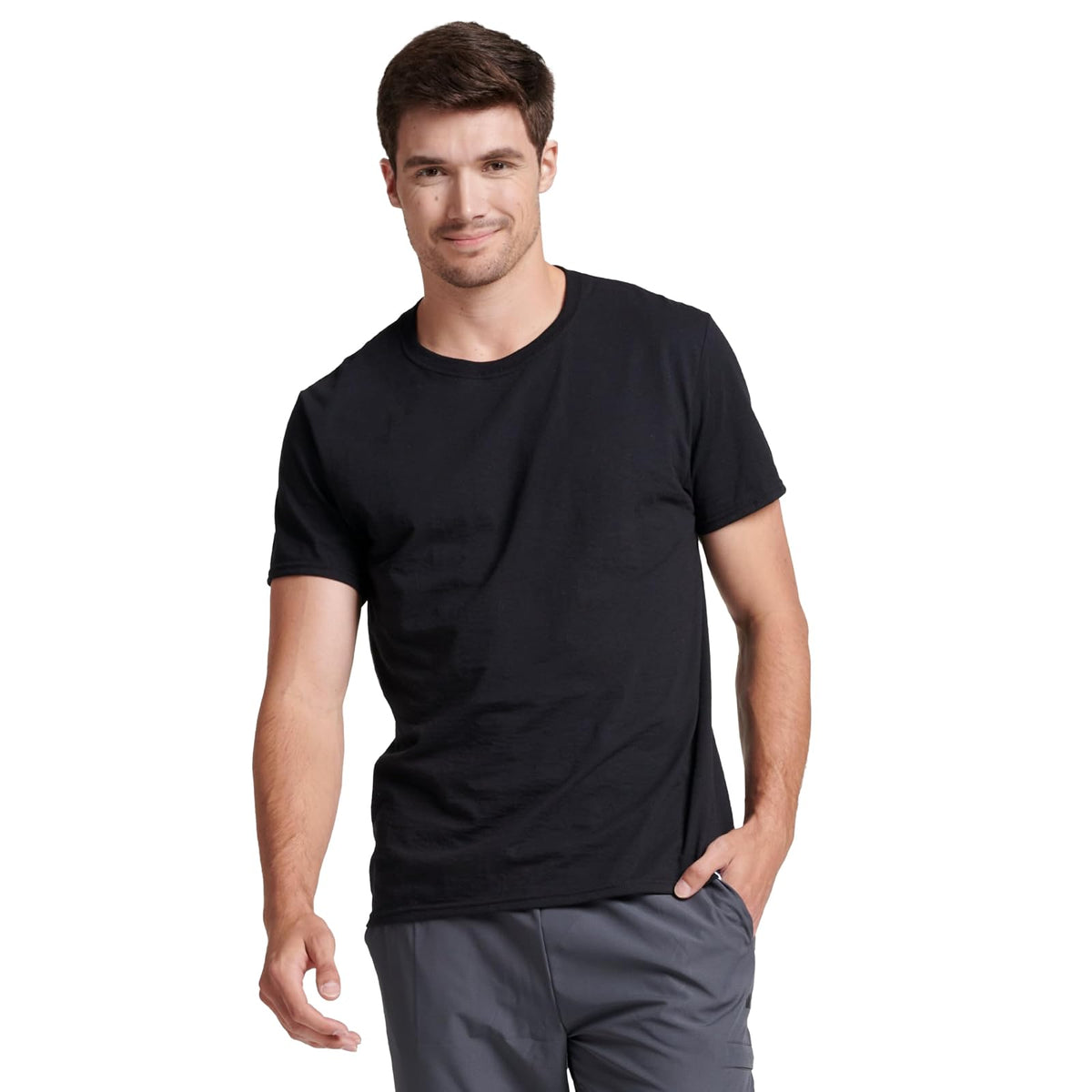 Russell Athletic Camiseta Dri-Power de Manga Corta para Hombre - G - Negro