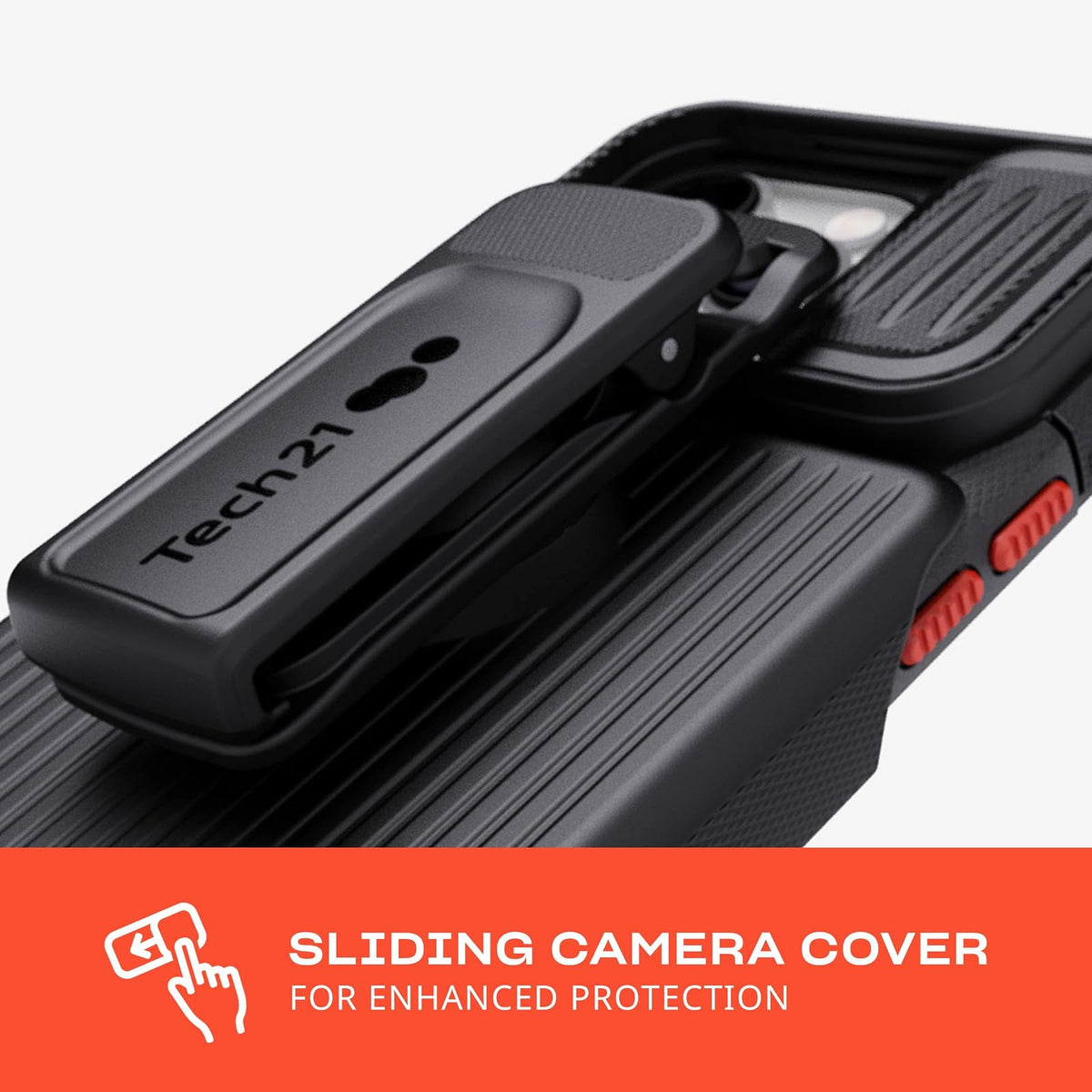 Tech21 EVO MAX - Funda para iPhone 14 Pro, Color Negro | Compatible con MagSafe, Duradera, Absorbente de Golpes, Resistente, con Funda, FlexShock de 20 pies, protección contra caídas múltiples