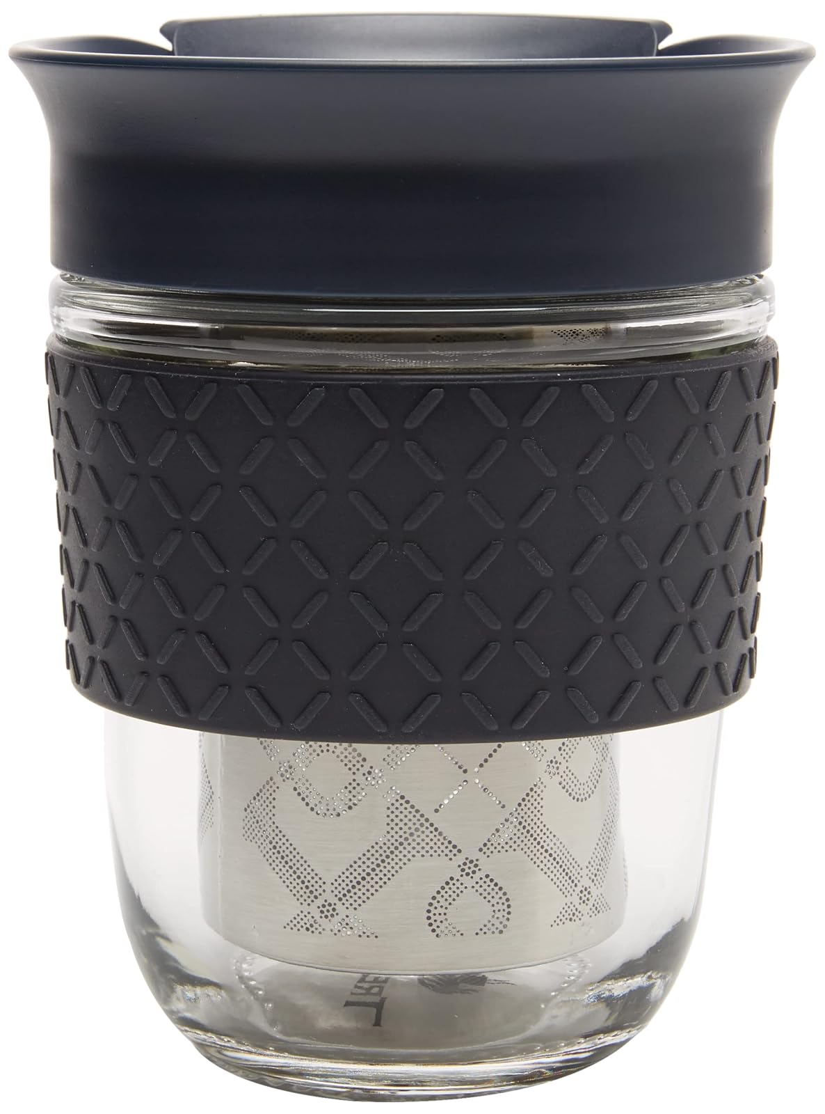 TRESSO Vaso de Viaje con Infusor para Preparar Café y Té 280 ml, Color Negro