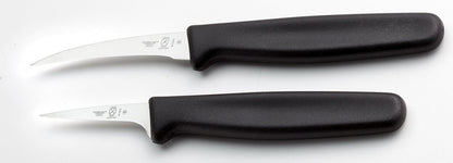 Mercer Culinary Juego de cuchillos para tallar frutas tailandesas, 2 pulgadas y 2.5 pulgadas, negro