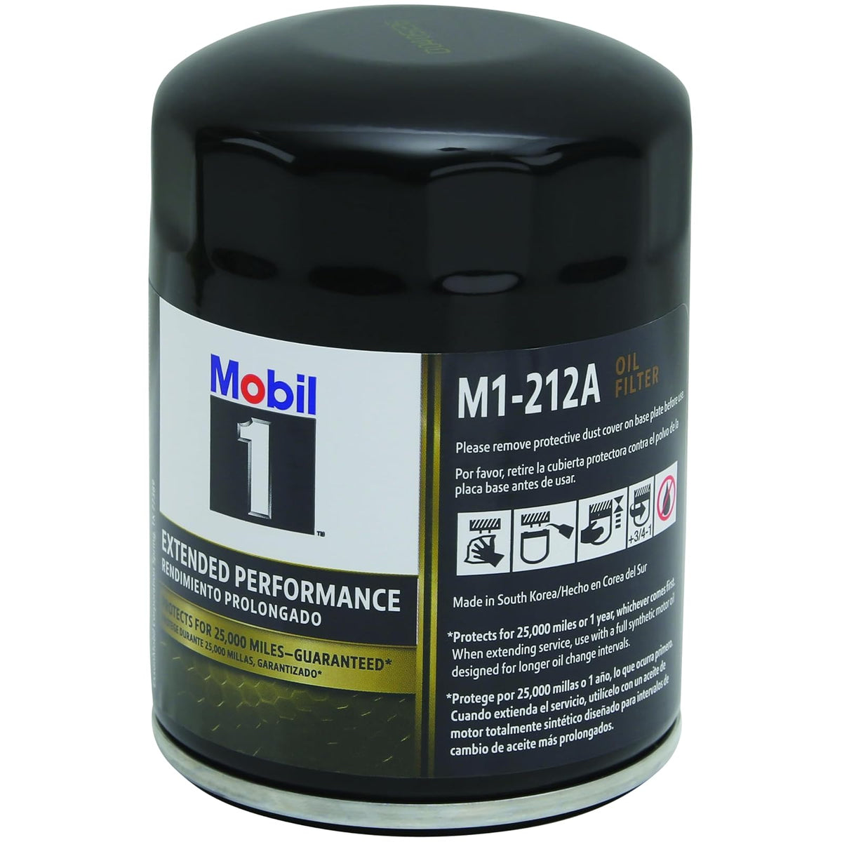 Mobil 1 M1-212A Filtro de Aceite de Rendimiento extendido, 1 Paquete