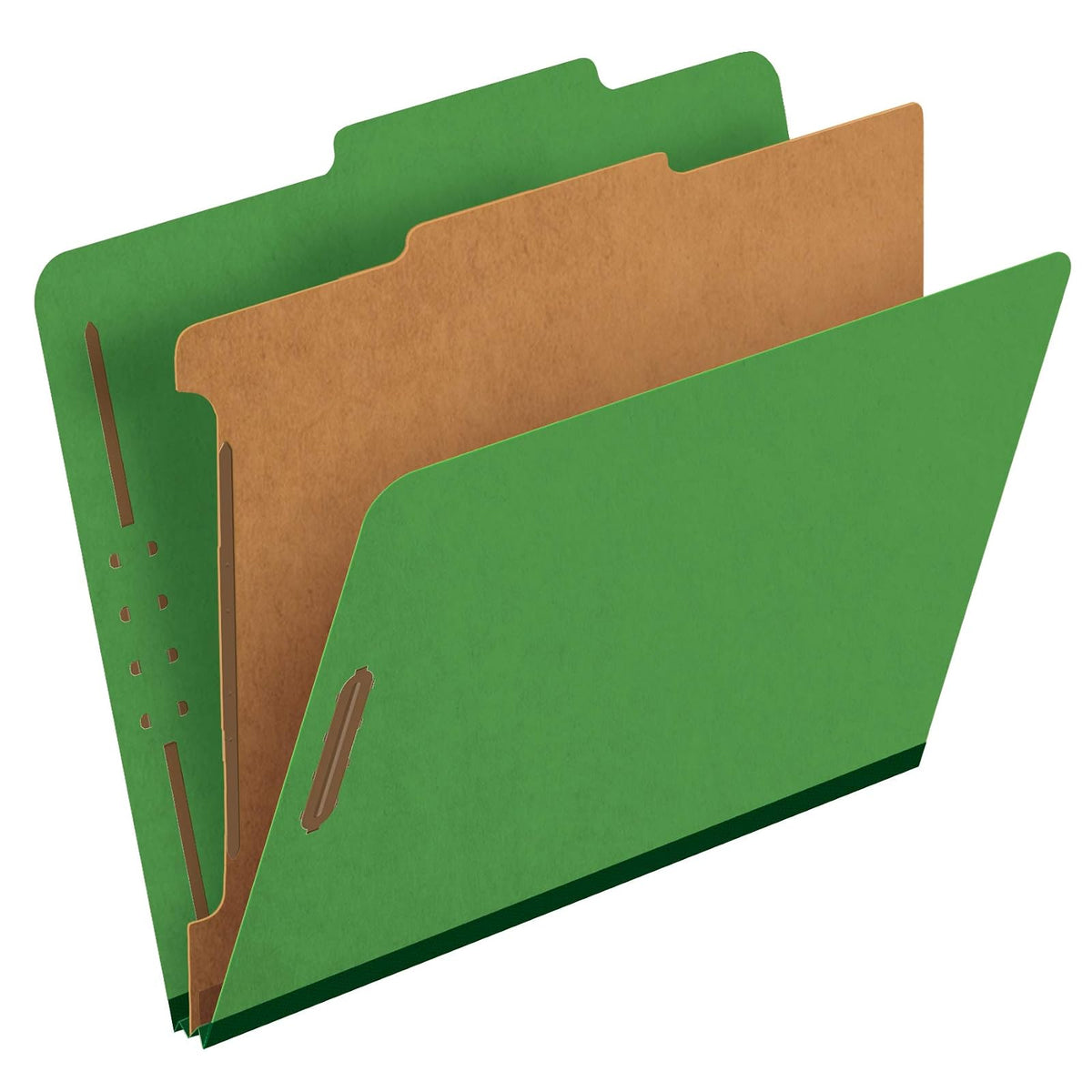 Pendaflex® Carpetas de clasificación, 1 divisor, sujetadores de 2 pulgadas, letra, verde oscuro, 10/caja (23733P), especialidad