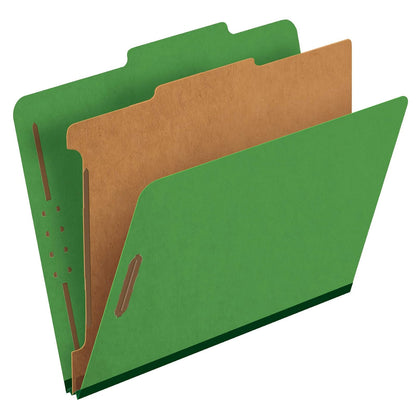 Pendaflex® Carpetas de clasificación, 1 divisor, sujetadores de 2 pulgadas, letra, verde oscuro, 10/caja (23733P), especialidad