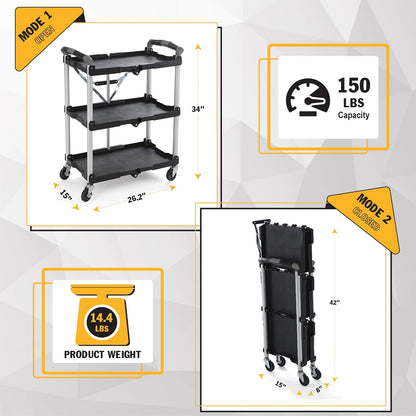 Olympia Tools 85-188 Carro de servicio abatible