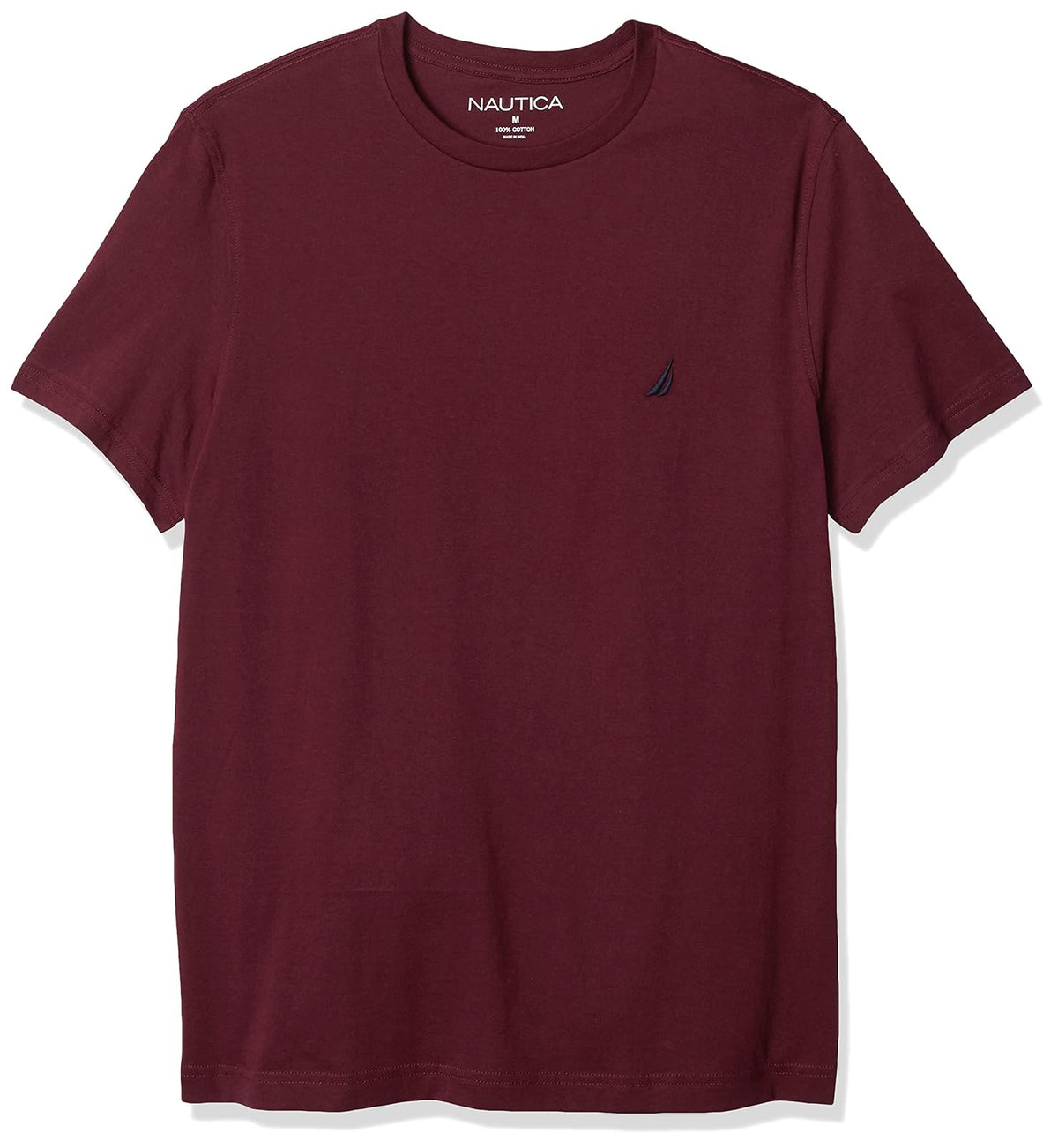 Nautica Playera Cuello Redondo para Hombre, Manga Corta - 3XL - azul rey borgoña