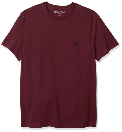 Nautica Playera Cuello Redondo para Hombre, Manga Corta - 3XL - azul rey borgoña