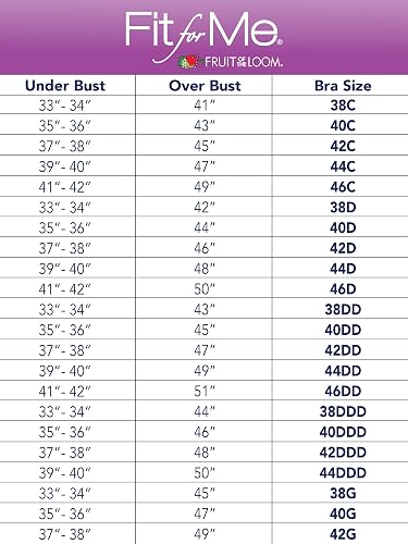 Fruit of The Loom Brasier con Varillas Plus Size de Algodón para Mujer