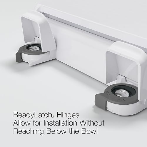 KOHLER 4639-RL-0 Cachet ReadyLatch Asiento de inodoro redondo de cierre suave, color blanco