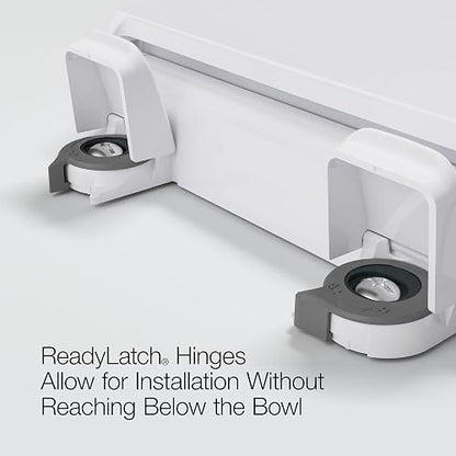 KOHLER 4639-RL-0 Cachet ReadyLatch Asiento de inodoro redondo de cierre suave, color blanco