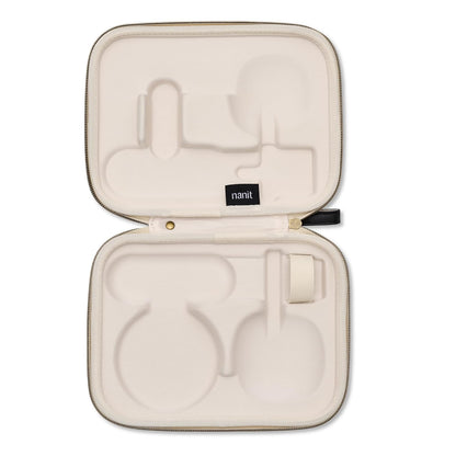Nanit Travel Case - Funda protectora rígida para monitor de bebé Nanit Pro y accesorio de viaje multisoporte, lona de dos tonos