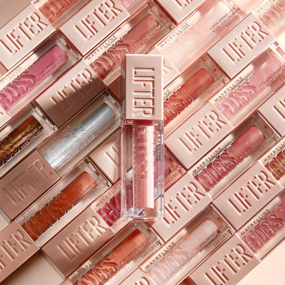 Maybelline Brillo labial con ácido hialurónico, Lifter Gloss tono Amber, 5.4ml