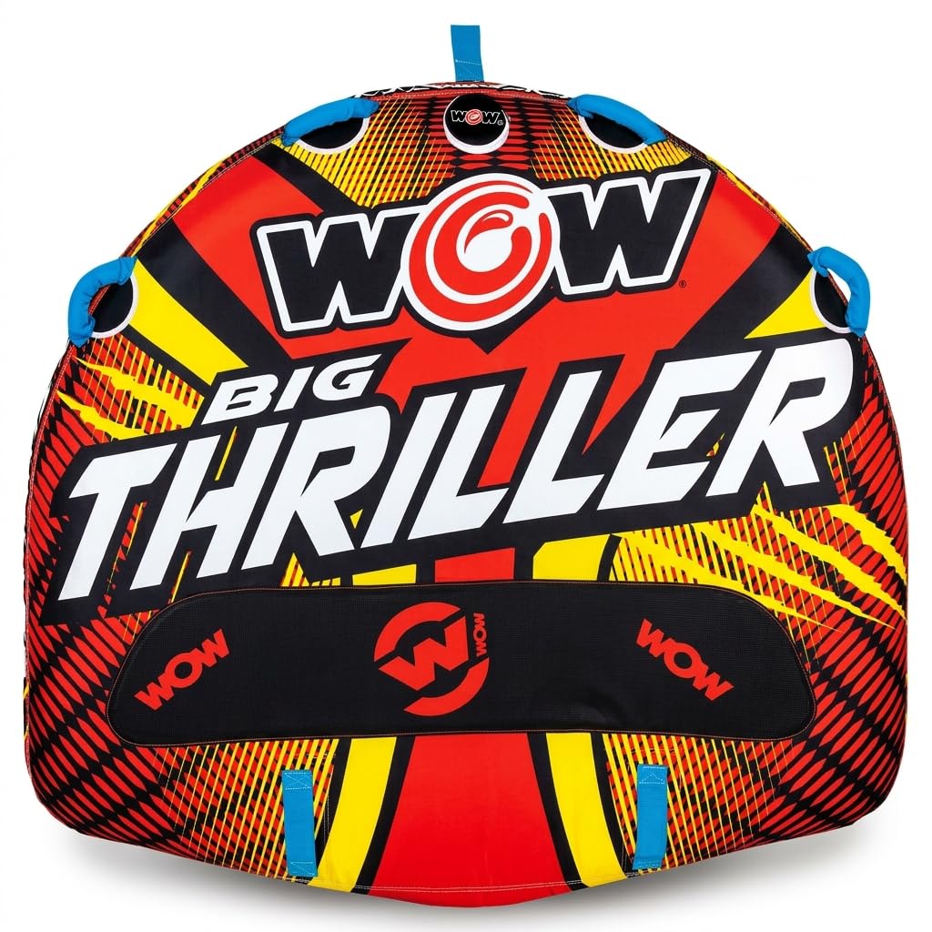 WOW Sports DC Comics Superman - Tubo de Cubierta Superior Suave, Tubo de Agua remolcable para 1-3 pasajeros - Thriller para 1 - 2 personas