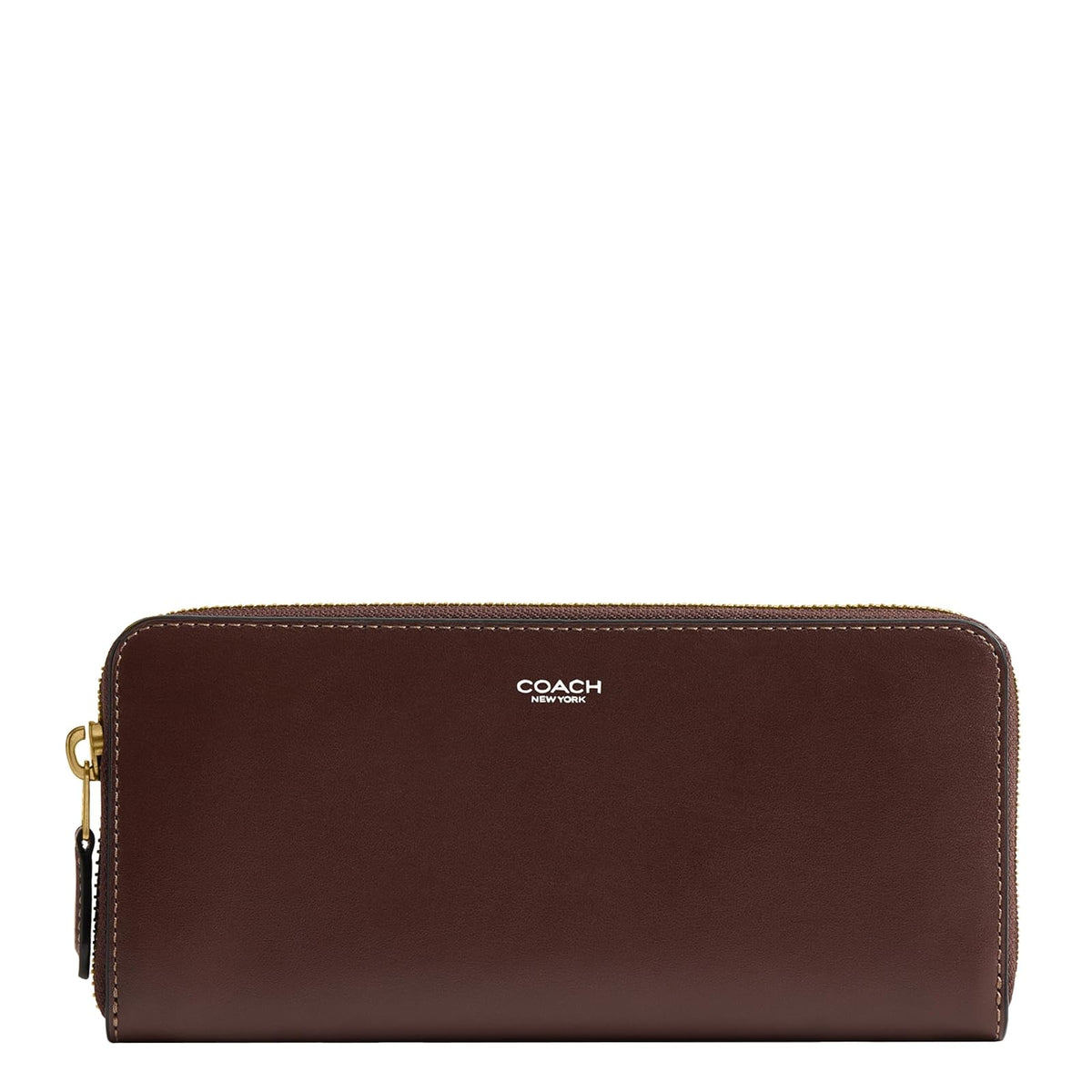 COACH New York Slim Accordion Zip Wallet Accesorio de viaje: soporte para tarjetas de sobres Mujer - Talla única - Arce